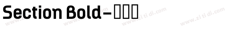 Section Bold字体转换